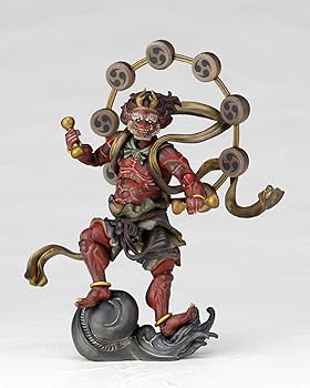Amazon.co.jp: タケヤ式自在置物 雷神 赤 全高約140mm PVC&ABS製